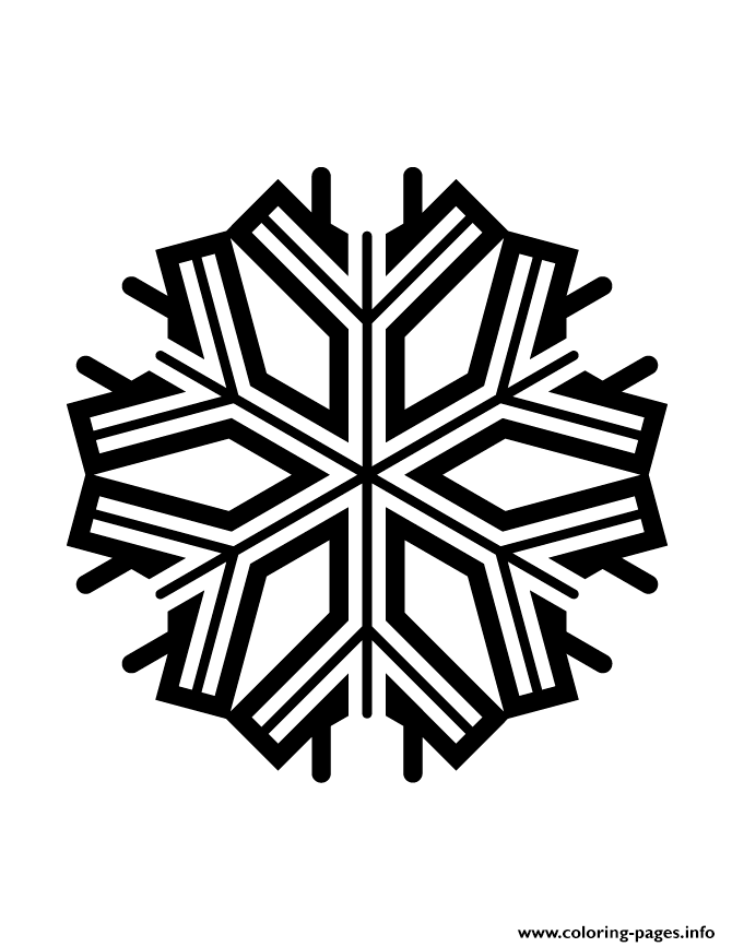 Snowflake Silhouette 39 coloring