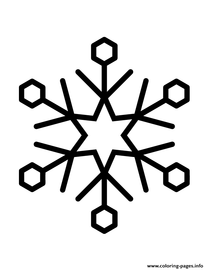Snowflake Silhouette 6 coloring