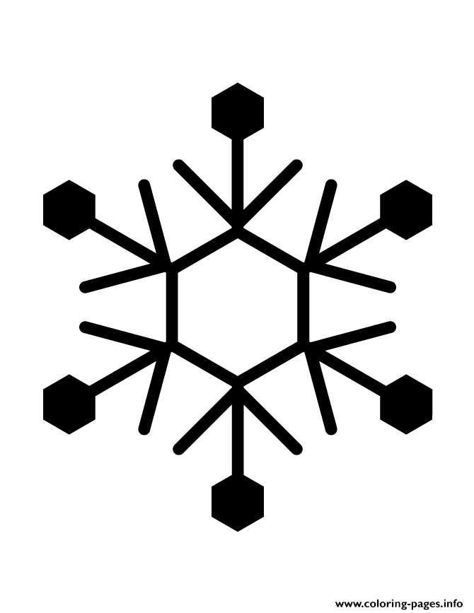 Snowflake Silhouette 90 coloring