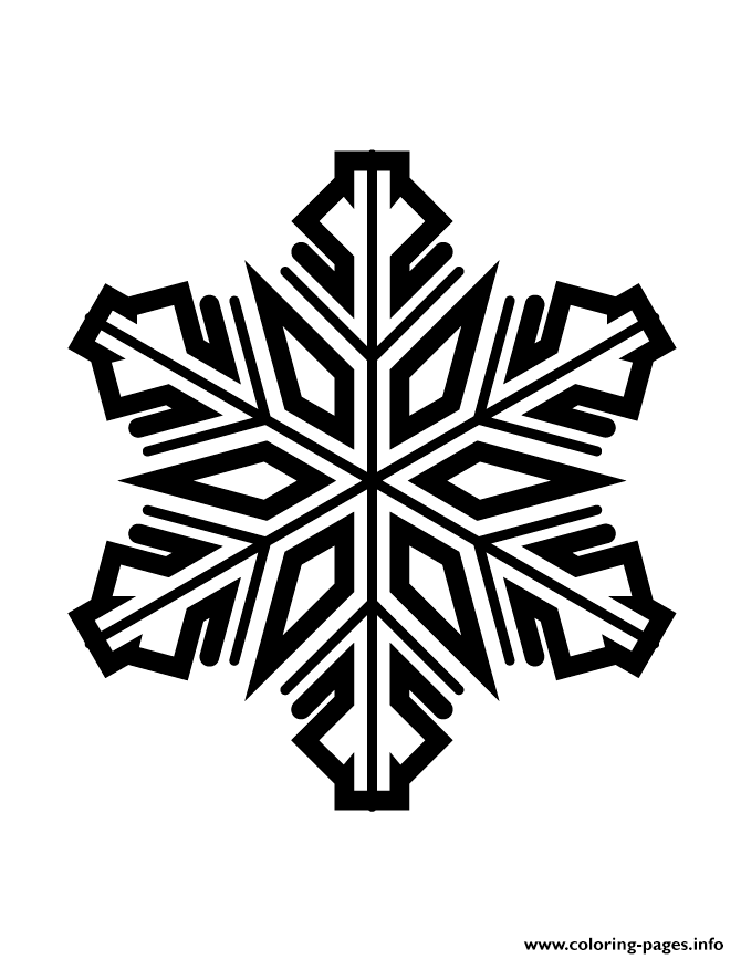 Snowflake Silhouette 56 coloring