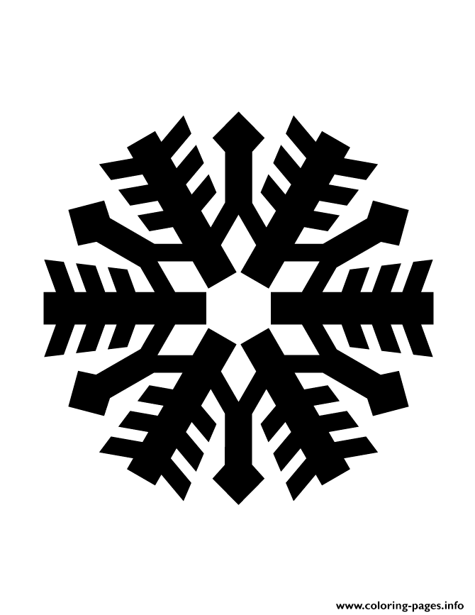 Snowflake Silhouette 970 coloring