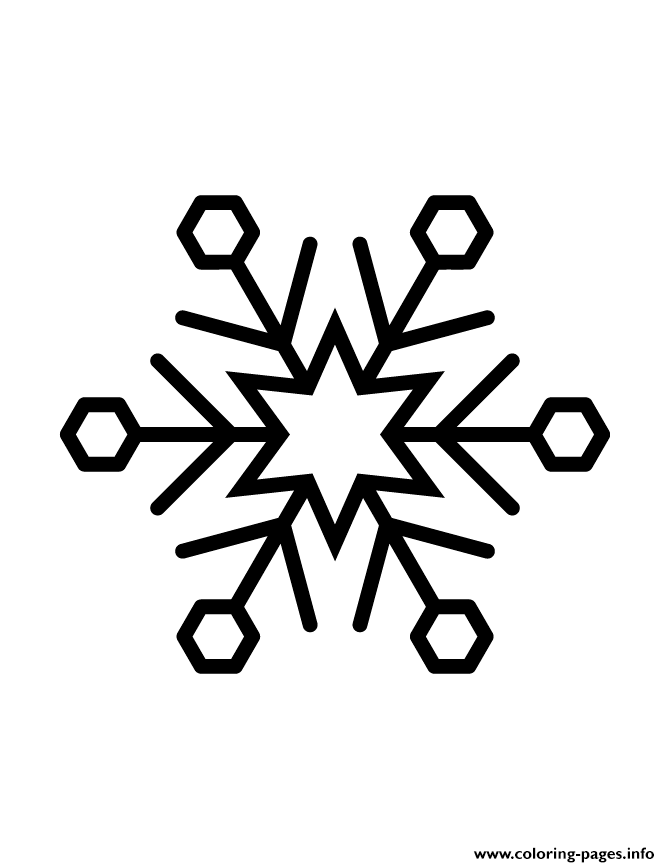 Snowflake Silhouette 18 coloring
