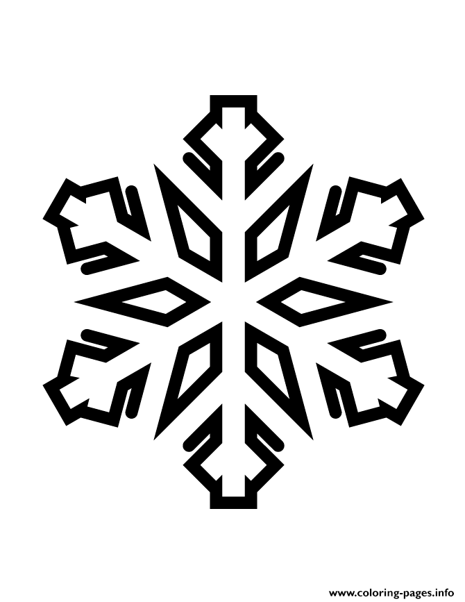Snowflake Silhouette 75 coloring