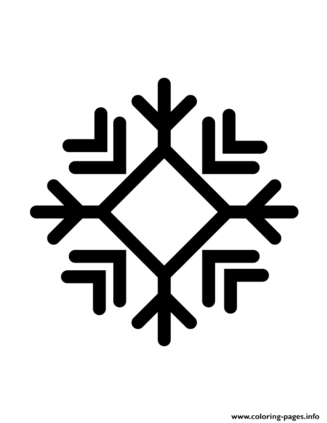 Snowflake Silhouette 992 coloring
