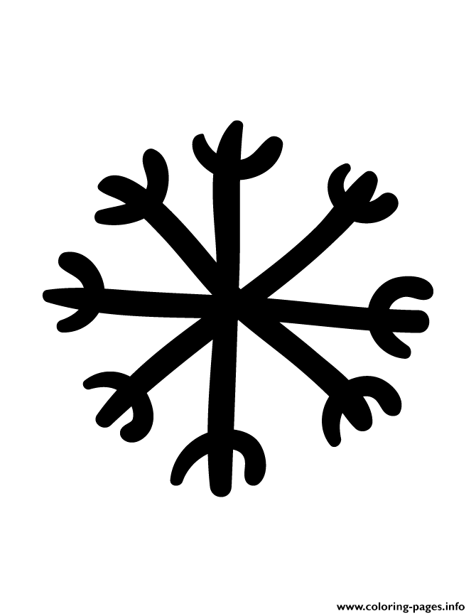Snowflake Silhouette 179 coloring