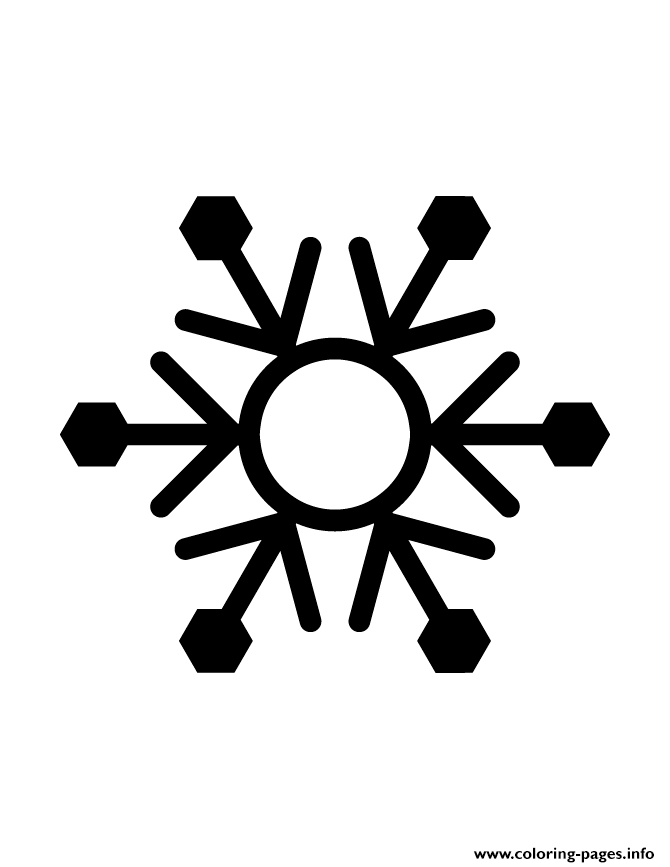 Snowflake Silhouette 38 coloring