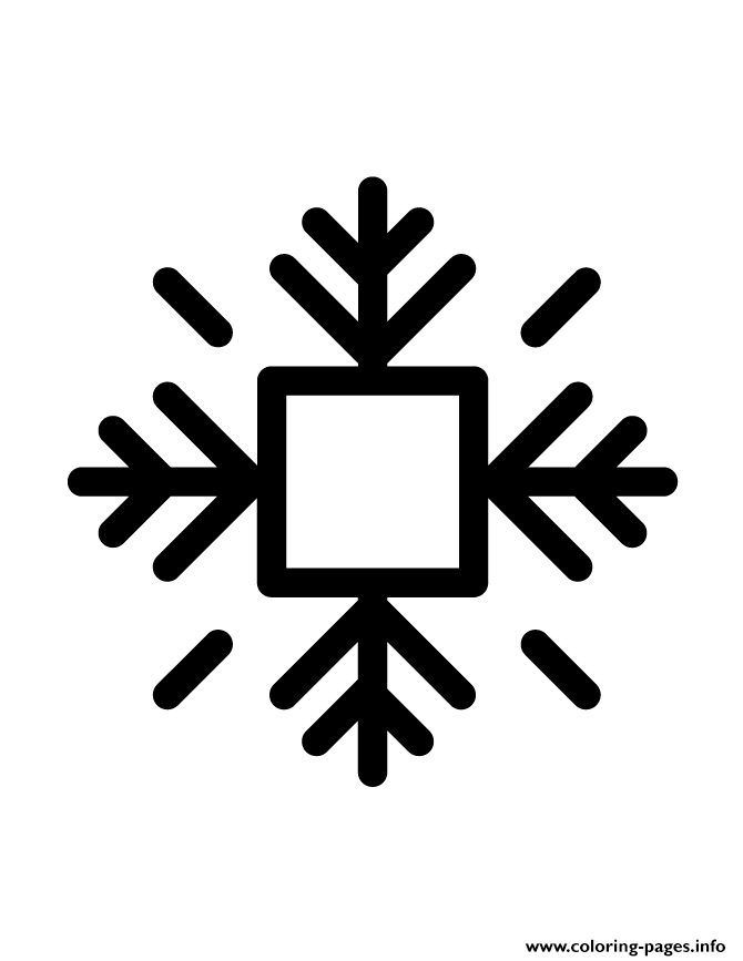 Snowflake Silhouette 996 coloring
