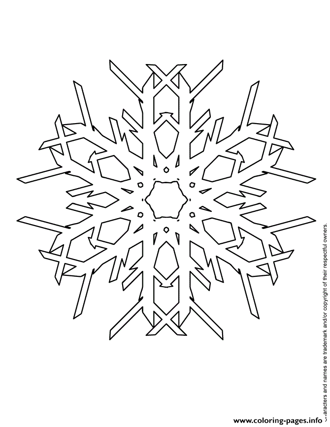 Snowflake Pattern To Color coloring