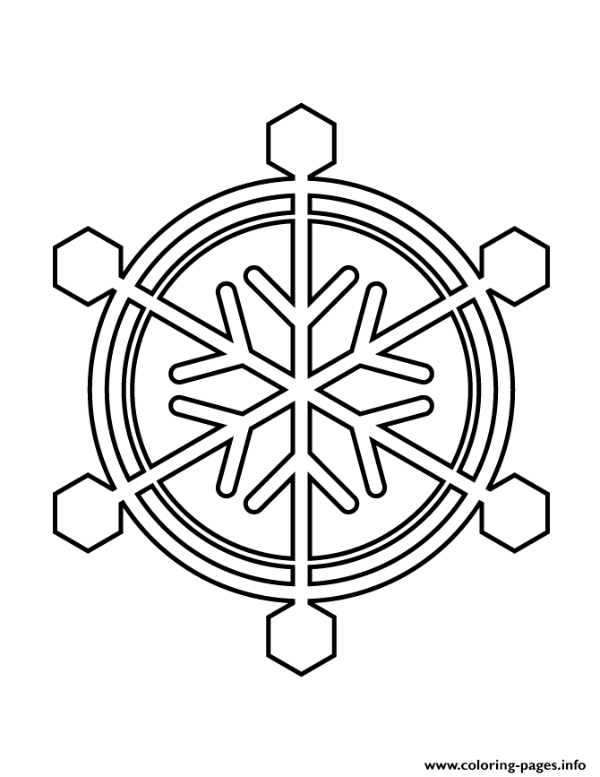 Snowflake Stencil 45 coloring