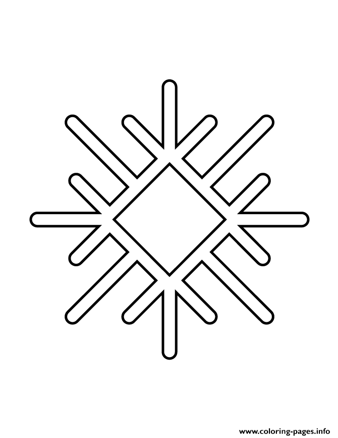 Snowflake Stencil 62 coloring
