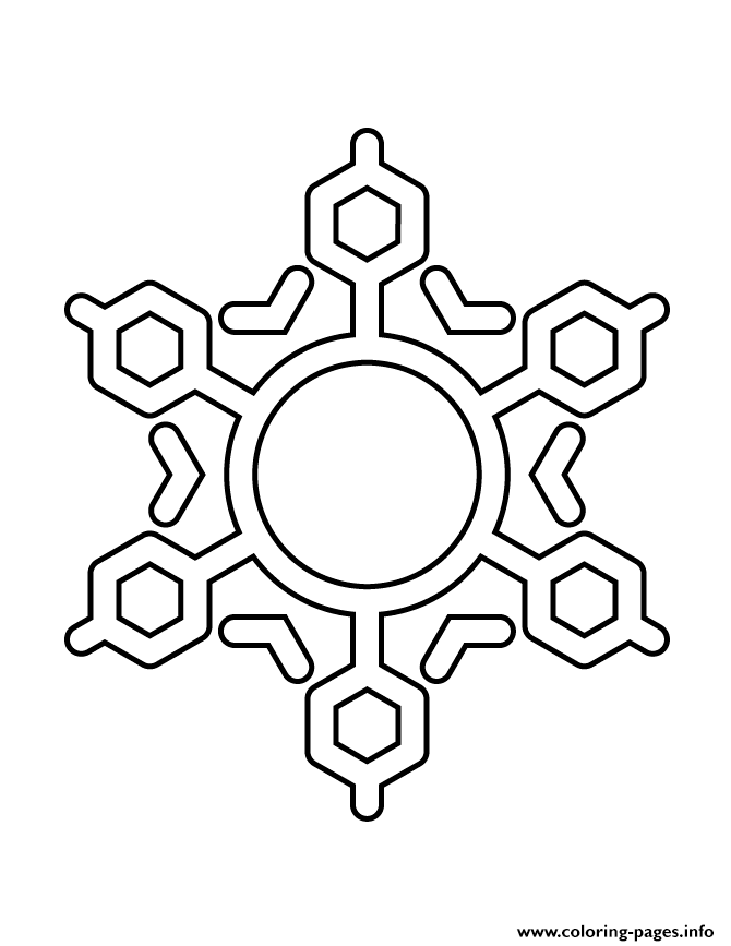 Snowflake Stencil 111 coloring pages