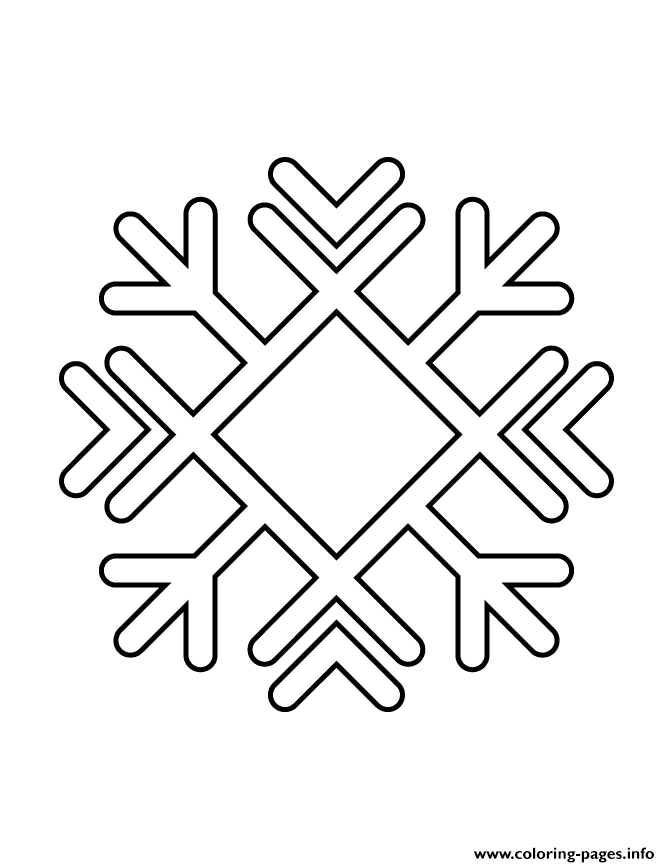 Snowflake Stencil 21 coloring