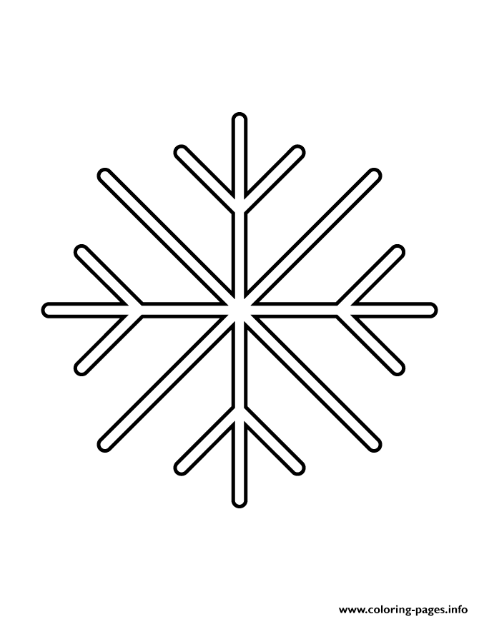 Snowflake Stencil 35 coloring