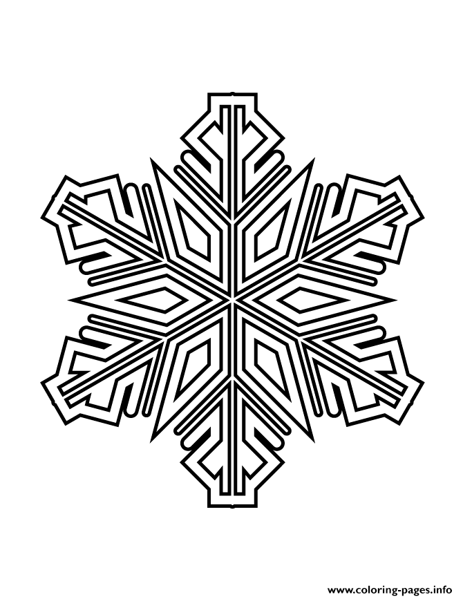 Snowflake Stencil 56 coloring