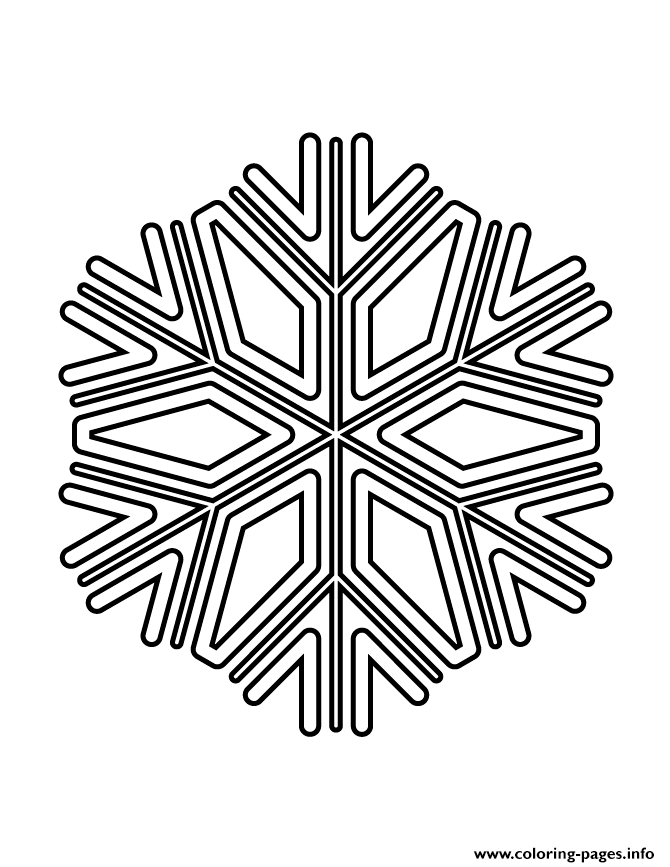 Snowflake Stencil 93 coloring