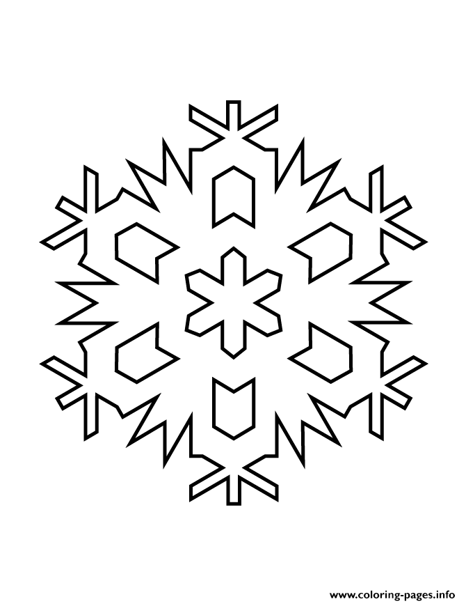 Snowflake Stencil 977 coloring