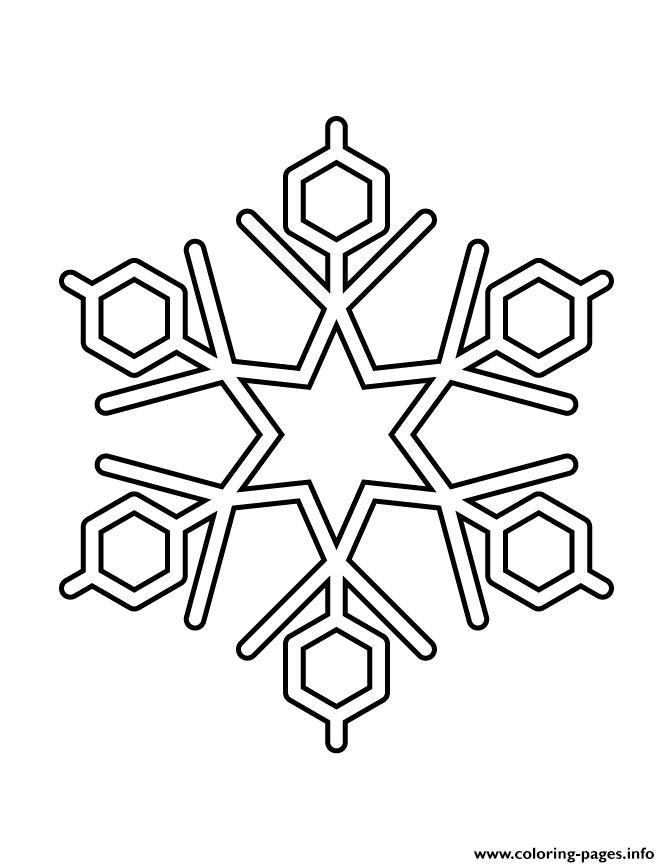 Snowflakes Stencil coloring