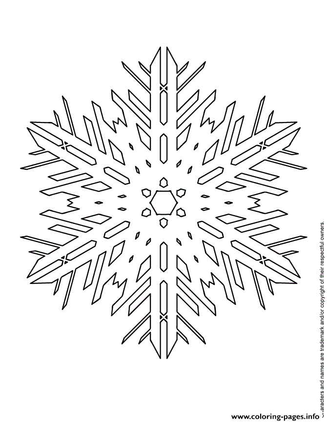 Huge Snowflake coloring