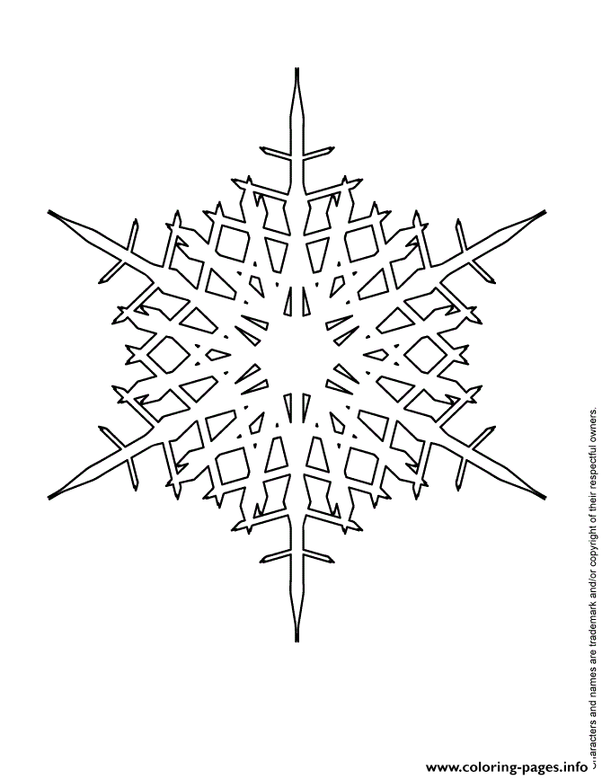 Snowflake Decorations coloring