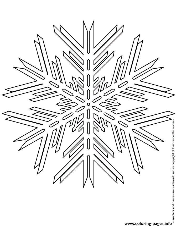 Snowflake Shape coloring