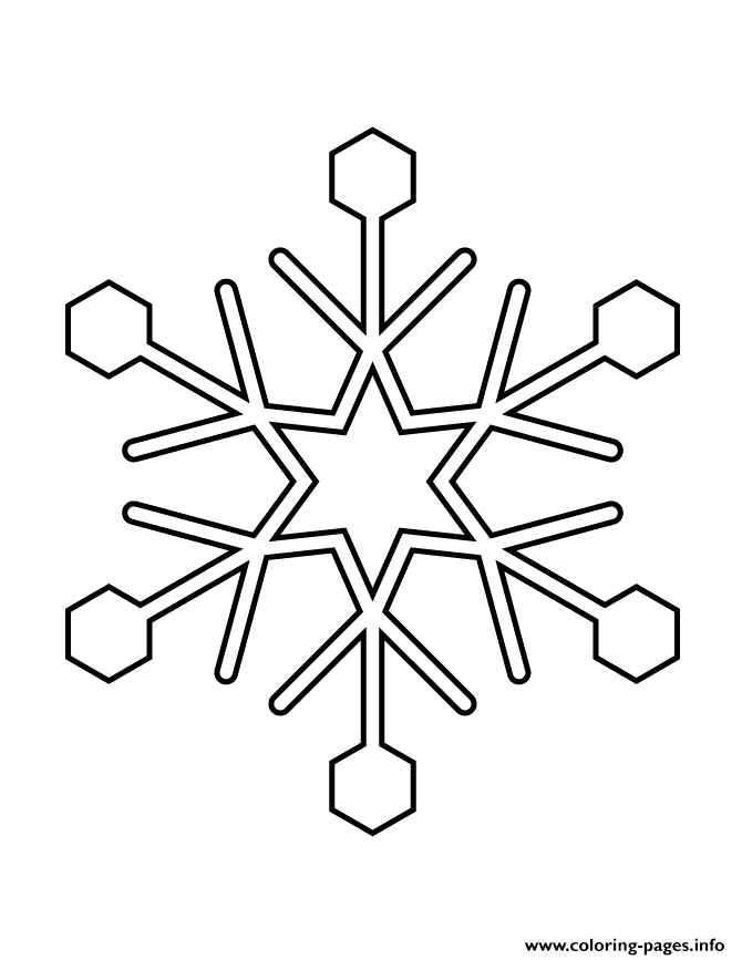 Snowflake Stencil 50 coloring