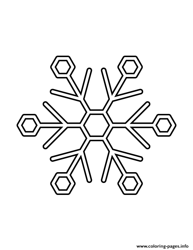Snowflake Stencil 909 coloring