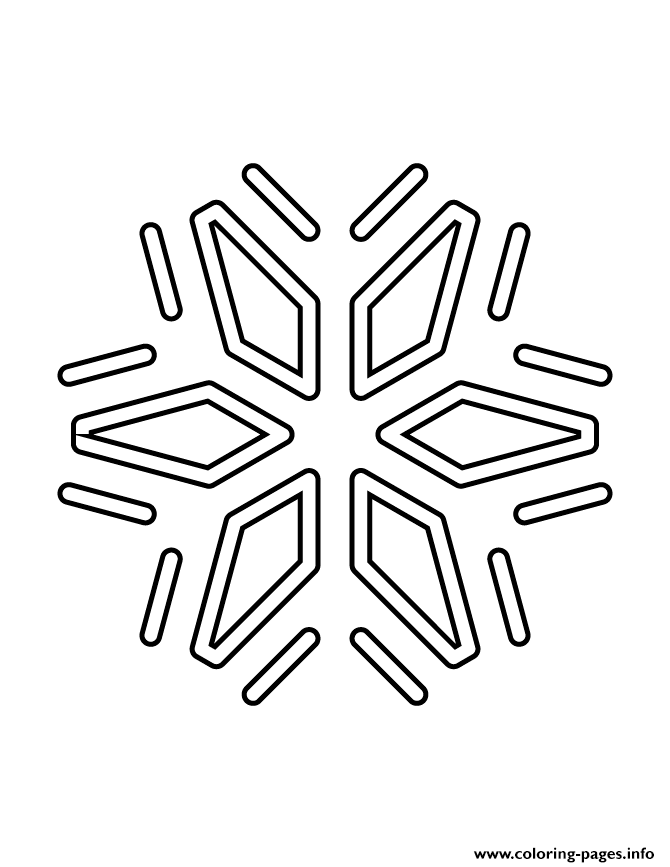 Snowflake Stencil 36 coloring