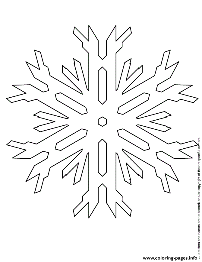 Snowflake Template coloring