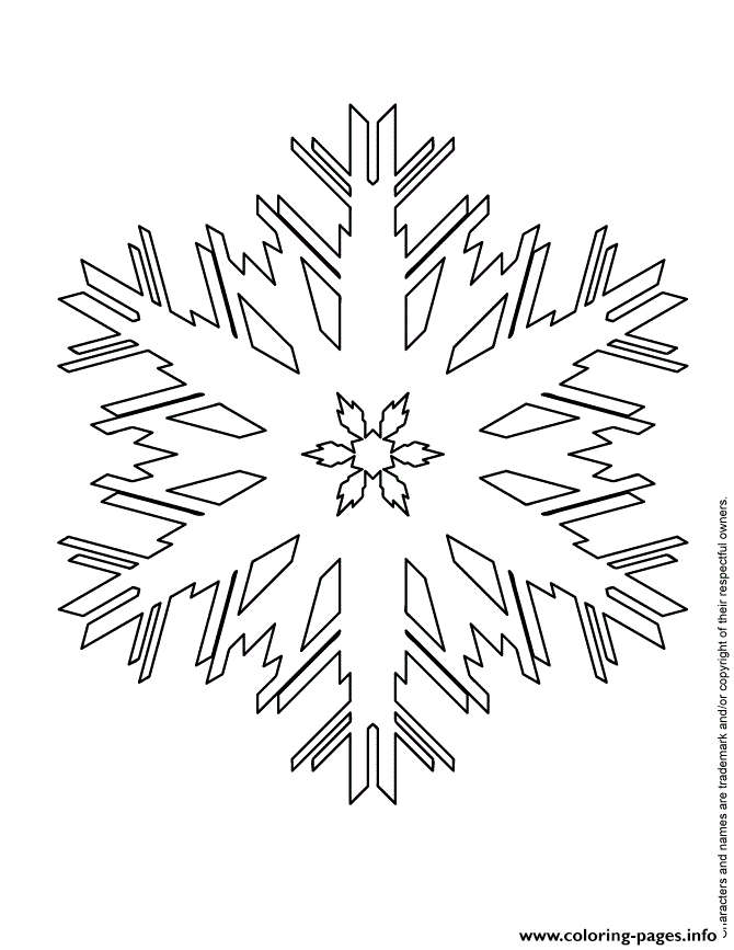 Snowflake For Kids coloring