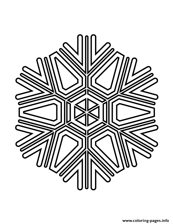 Snowflake Stencil 906 coloring