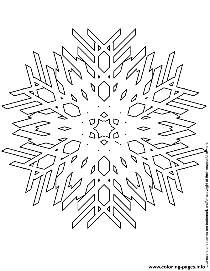 Snowflake Craft coloring