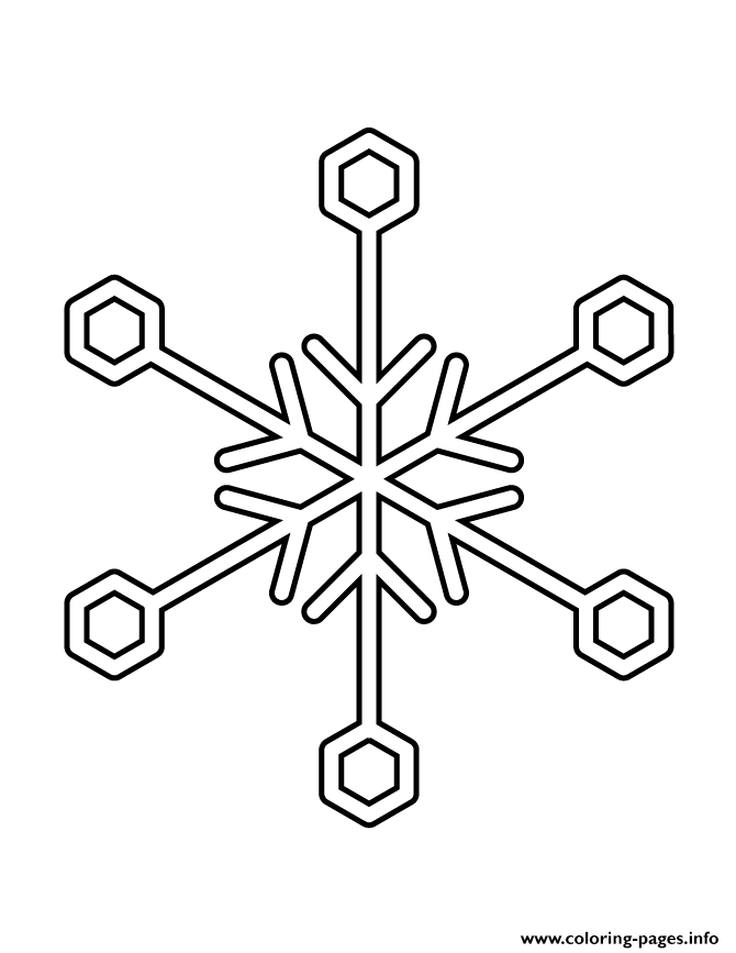 Snowflake Stencil 23 coloring