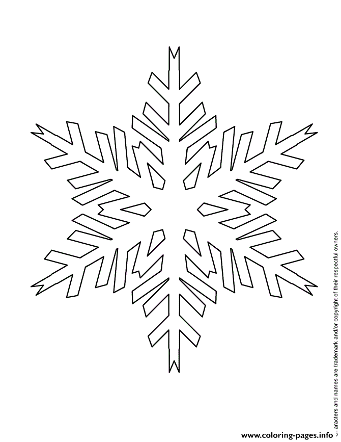 Easy Snowflake coloring