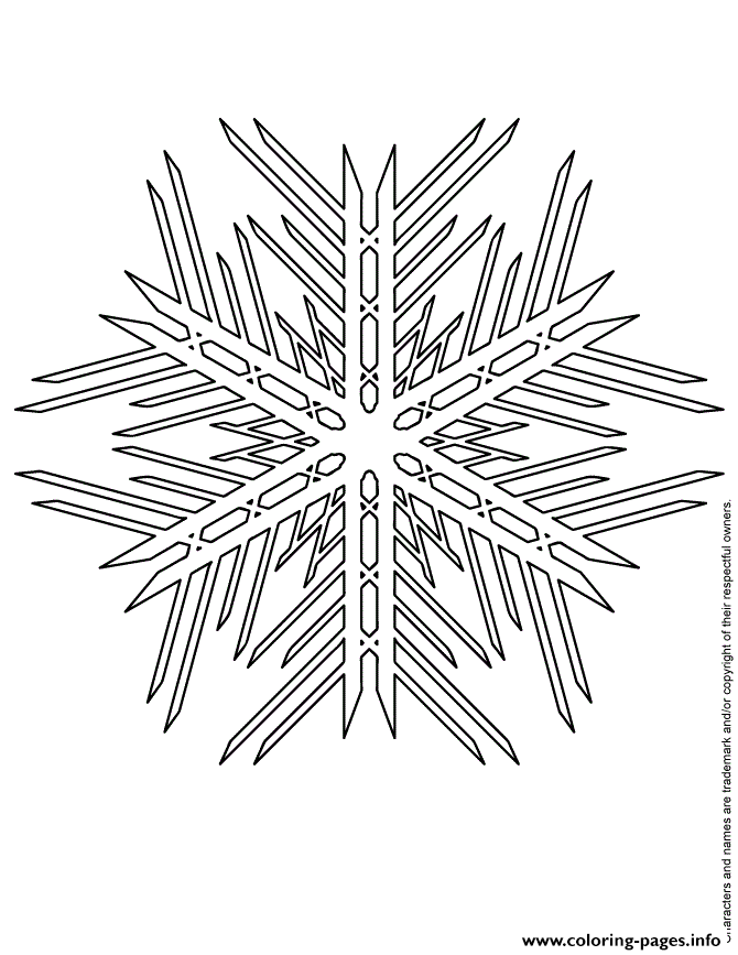 Snowflake Graphic coloring pages