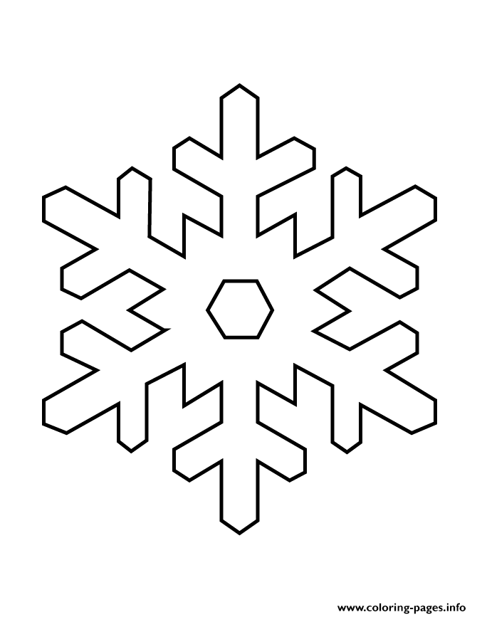 Snowflake Stencil coloring