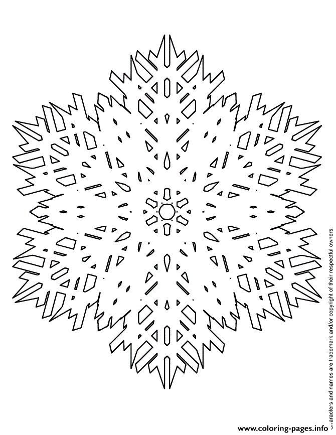 Snowflake Symbol coloring