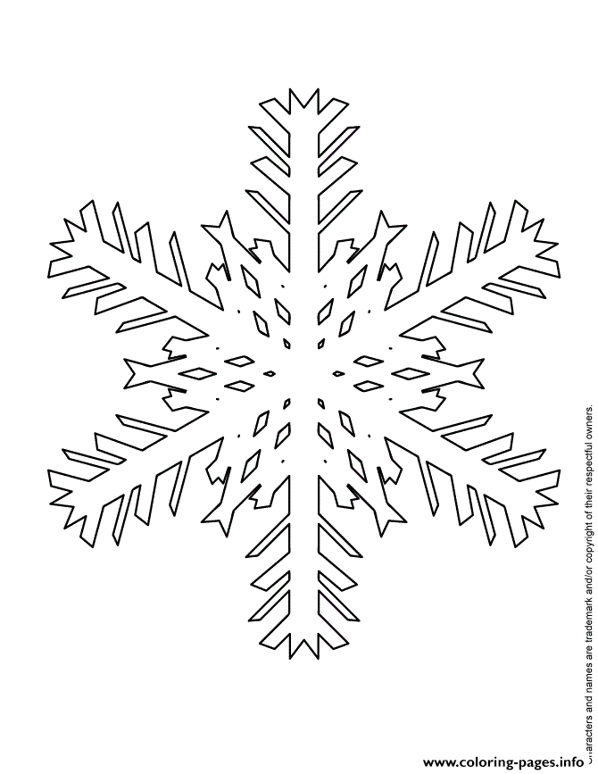 Winter Snowflake coloring