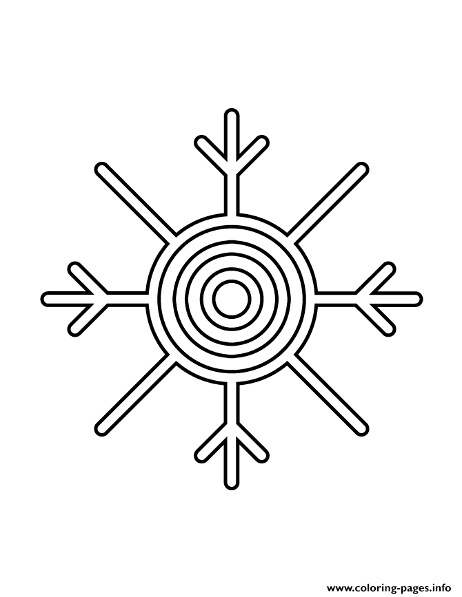 Snowflake Stencil 8 coloring