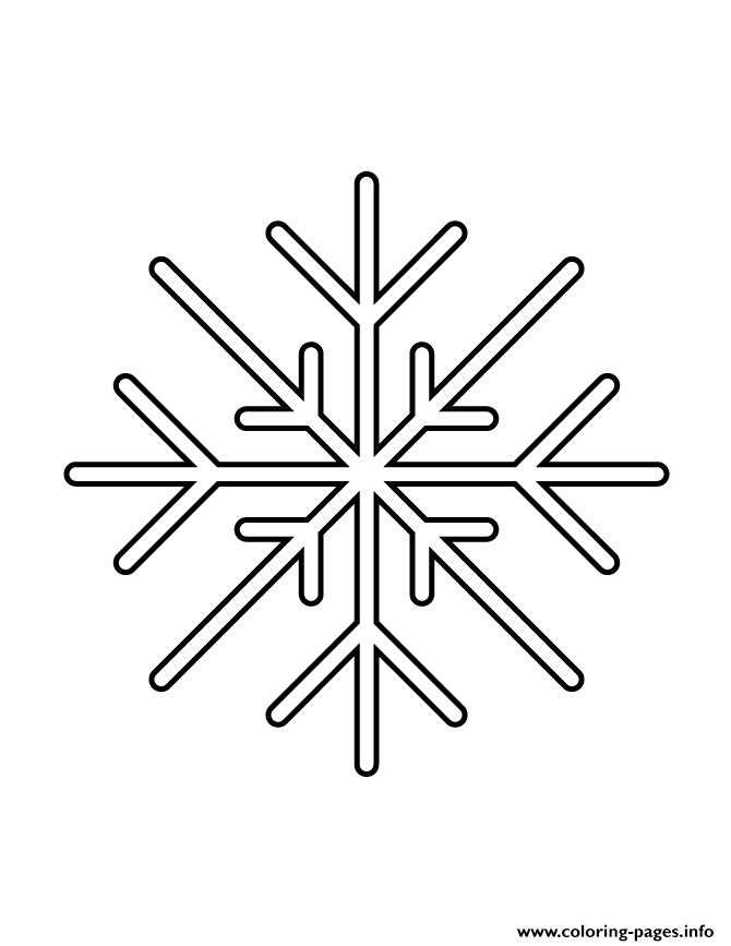 Snowflakes Stencil 6 coloring