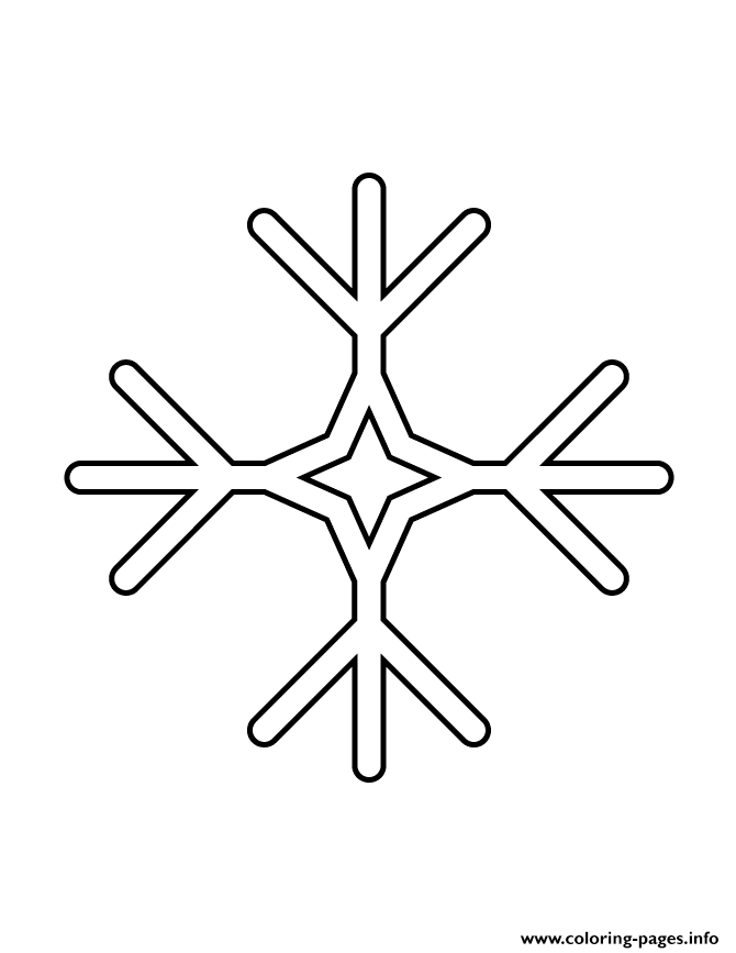 Snowflake Stencil 12 coloring