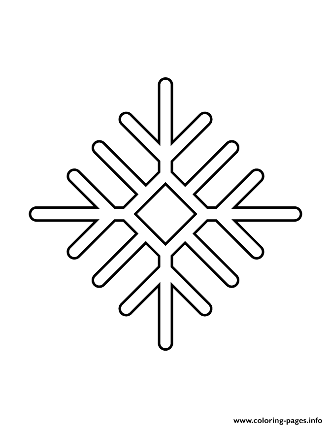 Snowflake Stencil 15 coloring