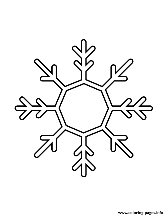 Snowflake Stencil 33 coloring