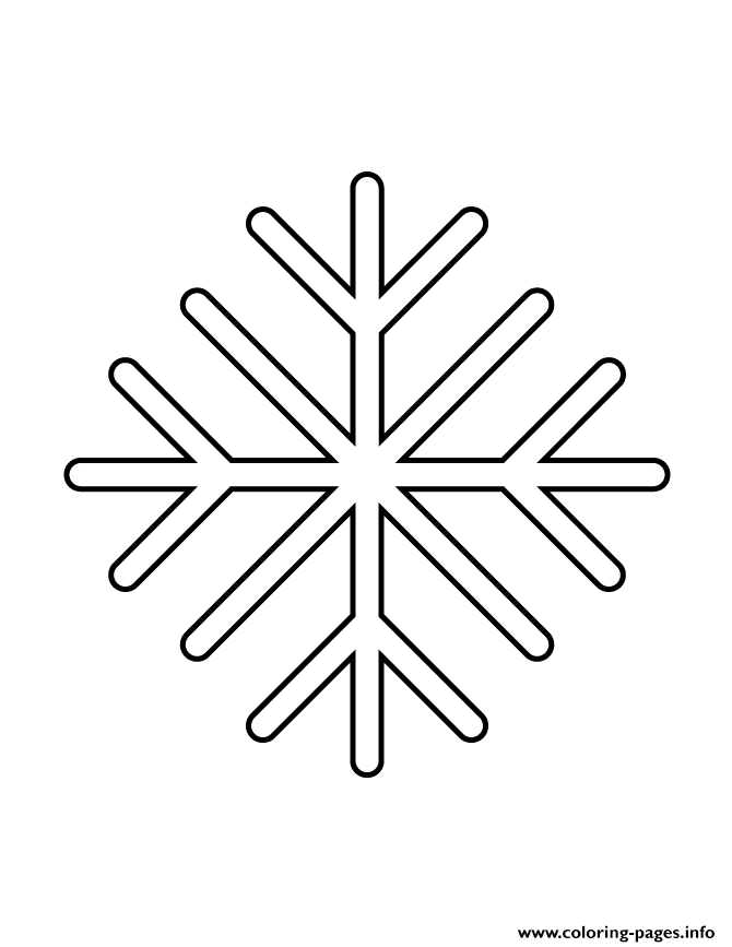 Snowflake Stencil 44 coloring