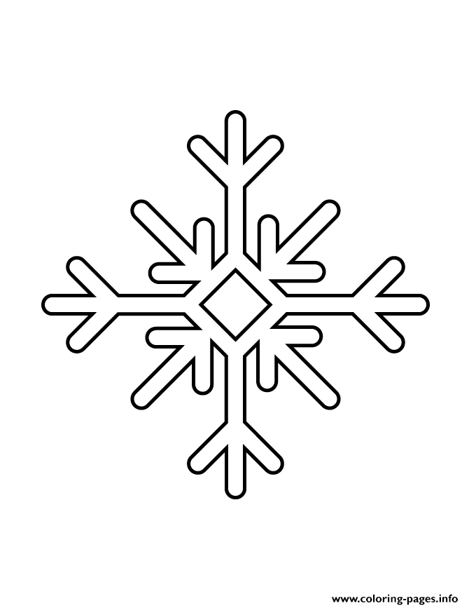 Snowflake Stencil 17 coloring
