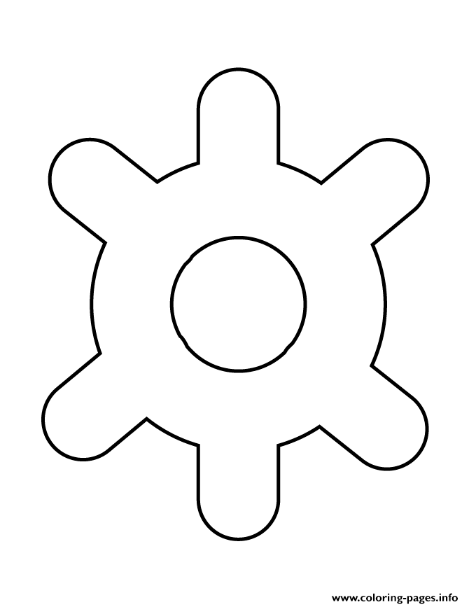 Snowflake Stencil 4 coloring