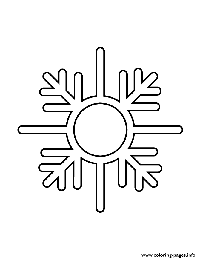 Snowflake Stencil 64 coloring