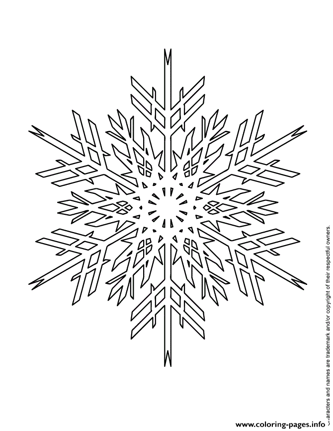 Advanced Snowflake Design coloring