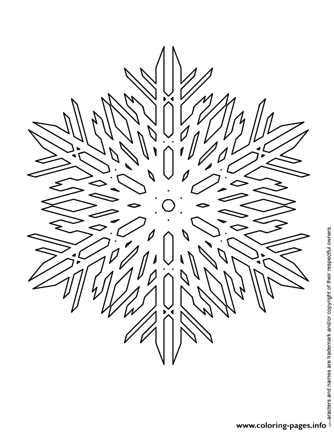 Giant Snowflake coloring