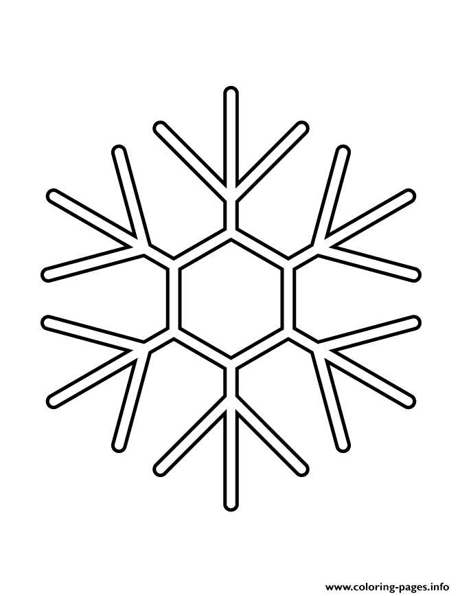 Snowflake Stencil 53 coloring