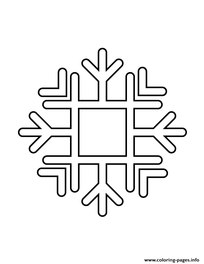 Snowflake Stencil 922 coloring